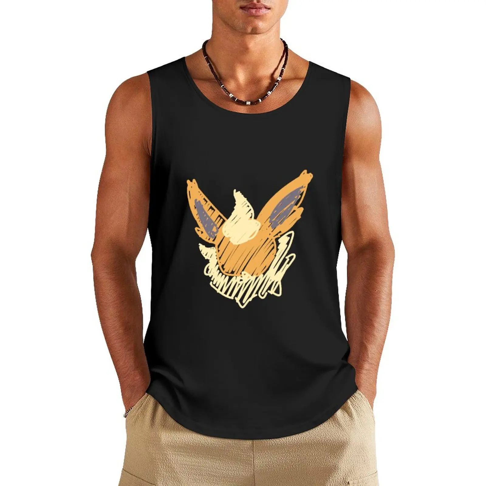 Flare Tank Top gym shirt men gym wear men Men's clothes Vest male