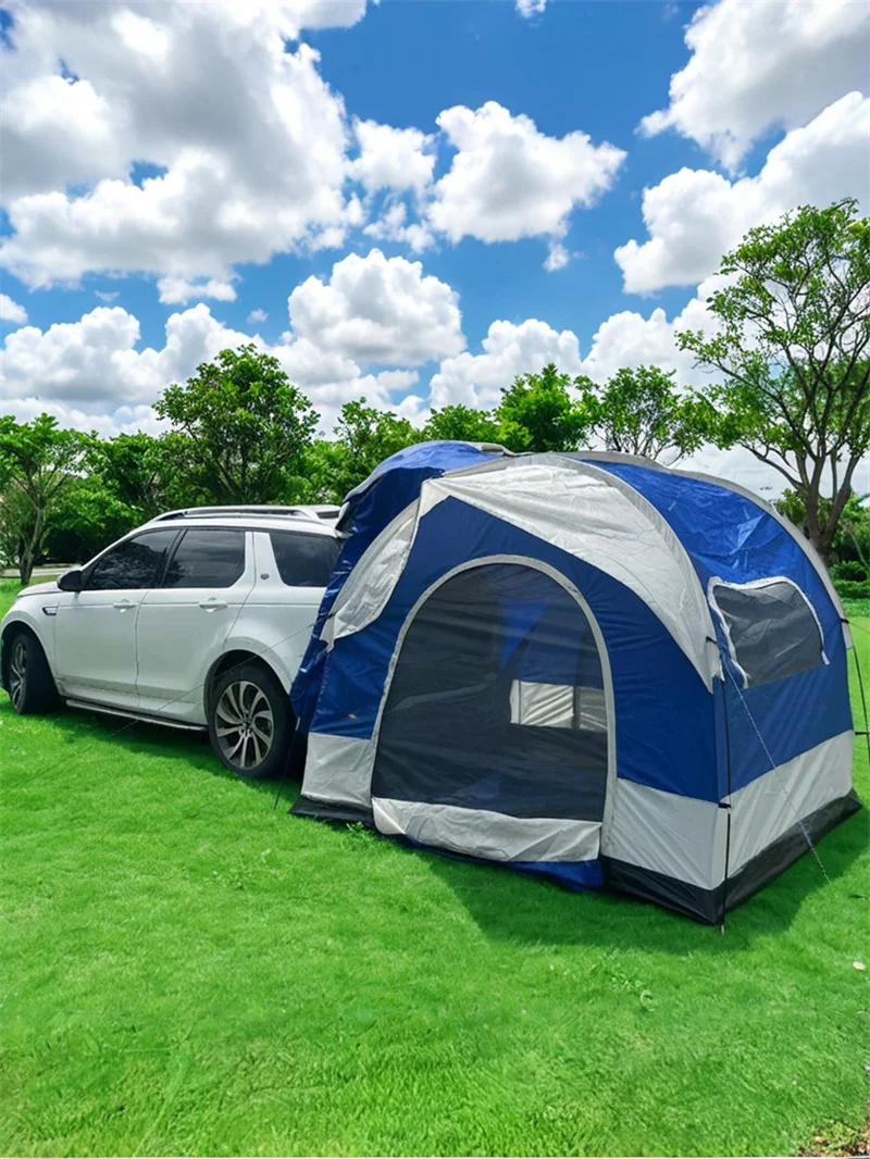 Lohascamping Outdoor Car box docking tent Portable Waterproof SUV Tail Tent 3-4 people Dome tent Sunshade Tunnel Camp Car tent