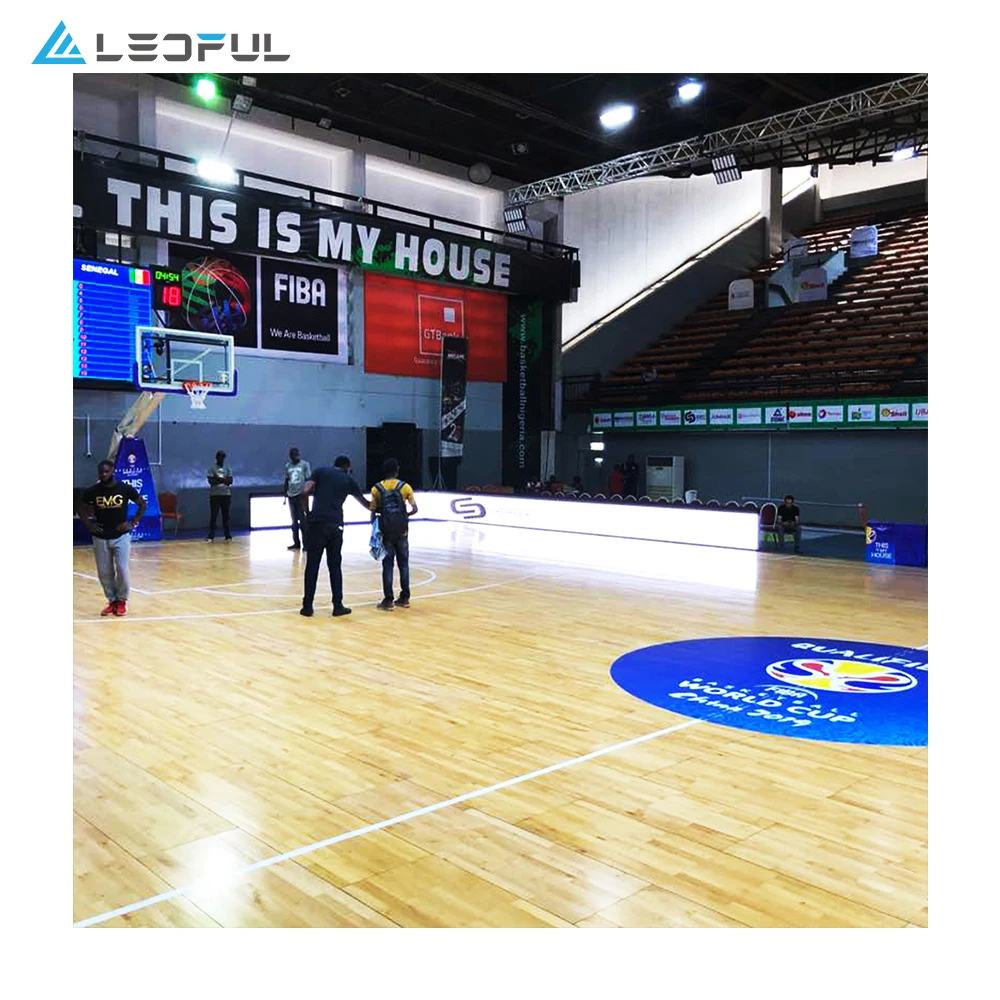 Outdoor Screen Advertising Soccer Field P10 Stadium Ribbon LED Display Screen For Sport Field