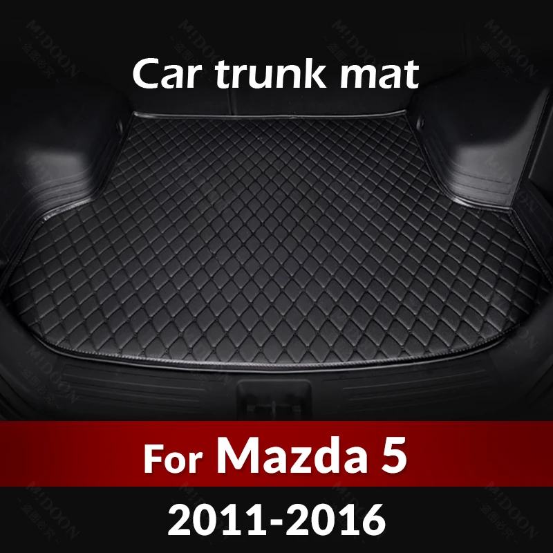 Car Trunk Mat For Mazda 5 MPV 2011 2012 2013 2014 2015 2016 Custom Car Accessories Auto Interior Decoration