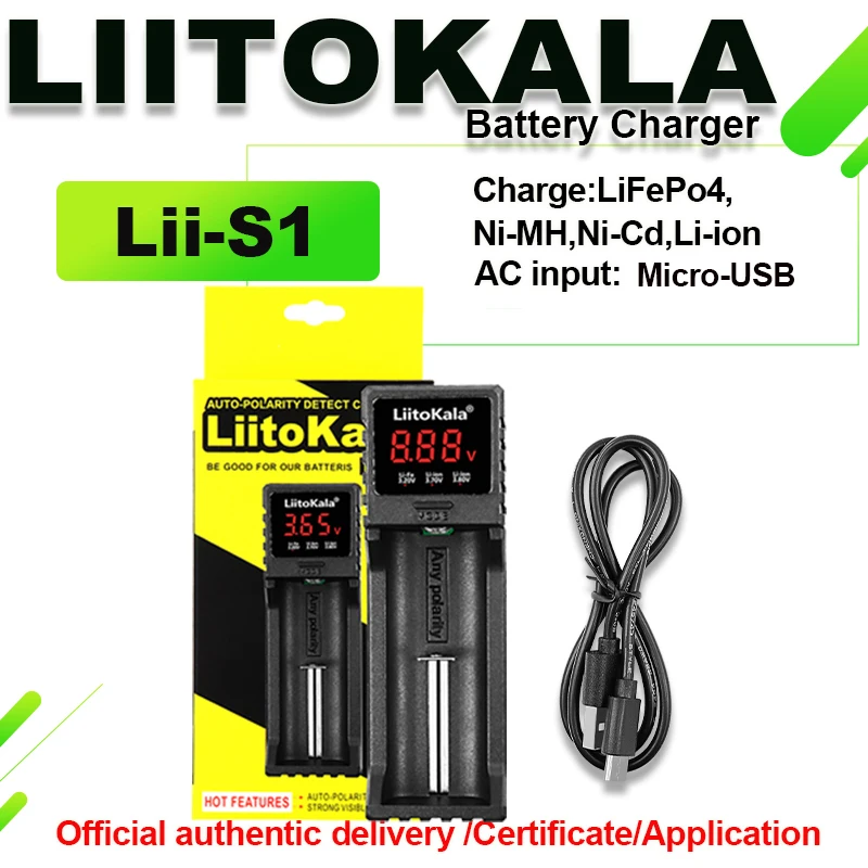 LiitoKala Lii-S8 Lii-S12 Lii-S4 Ładowarka do akumulatorów 18650 26650 18350 21700 26500 4.2V Li-ion