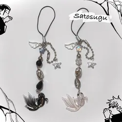 satosugu inspired available phone charm keychain Jujutsu Handmade