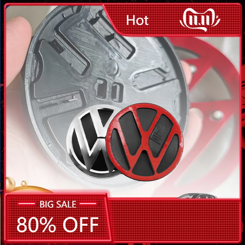

Для VOLKSWAGEN VW 2026: Новые 2 шт. сменные эмблемы для передней решетки радиатора (110 мм) и задней части (87 мм) для Scirocco 2015-2017