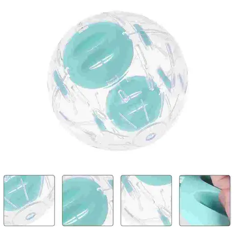 놀이터 햄스터 러닝 볼 롤러 볼, 블루 플라스틱 아기 흰 족제비