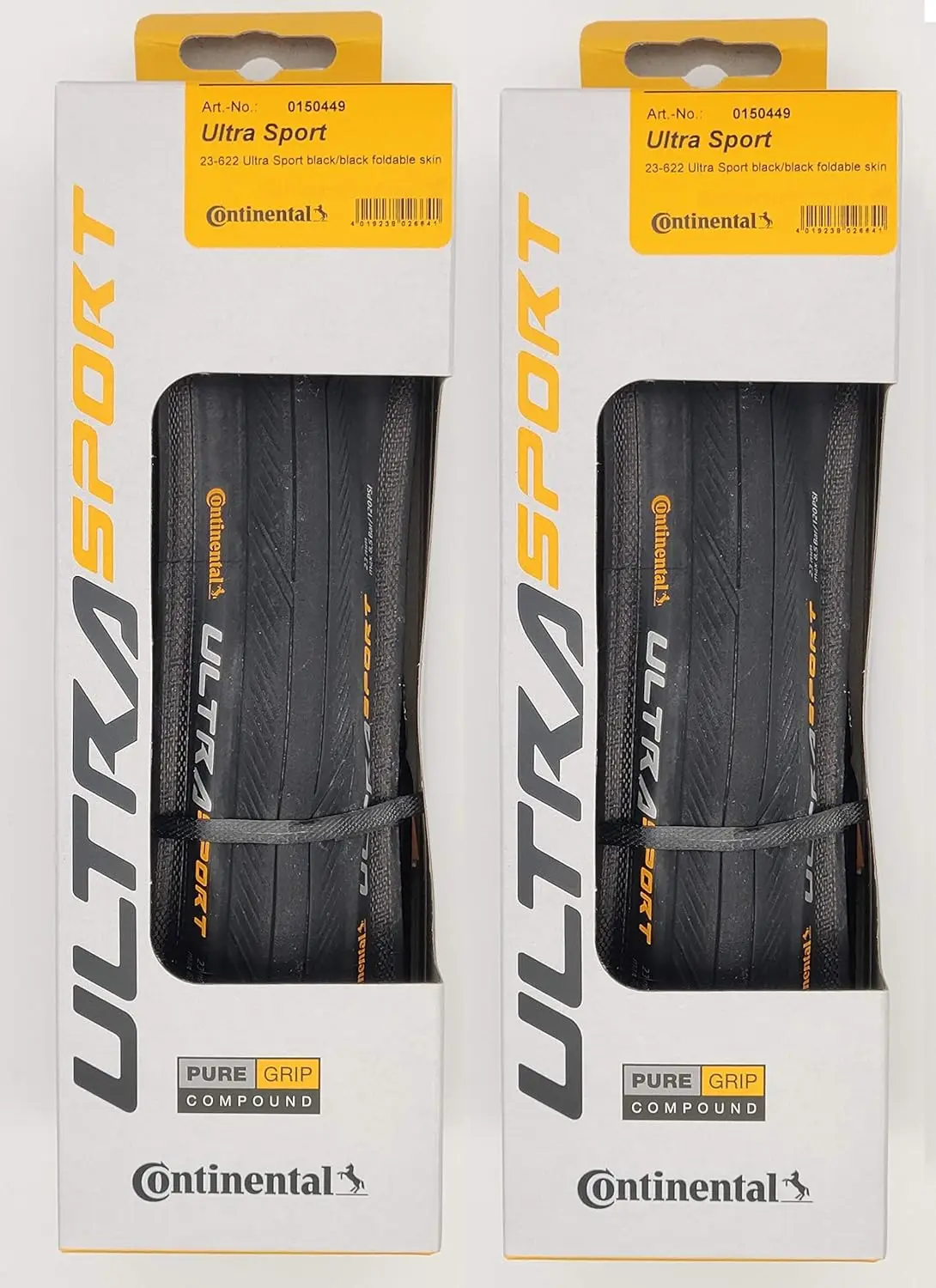

High-Performance Folding Bike Tires Set of 2 - Ultra Sport III with PureGrip for Race and City Bikes