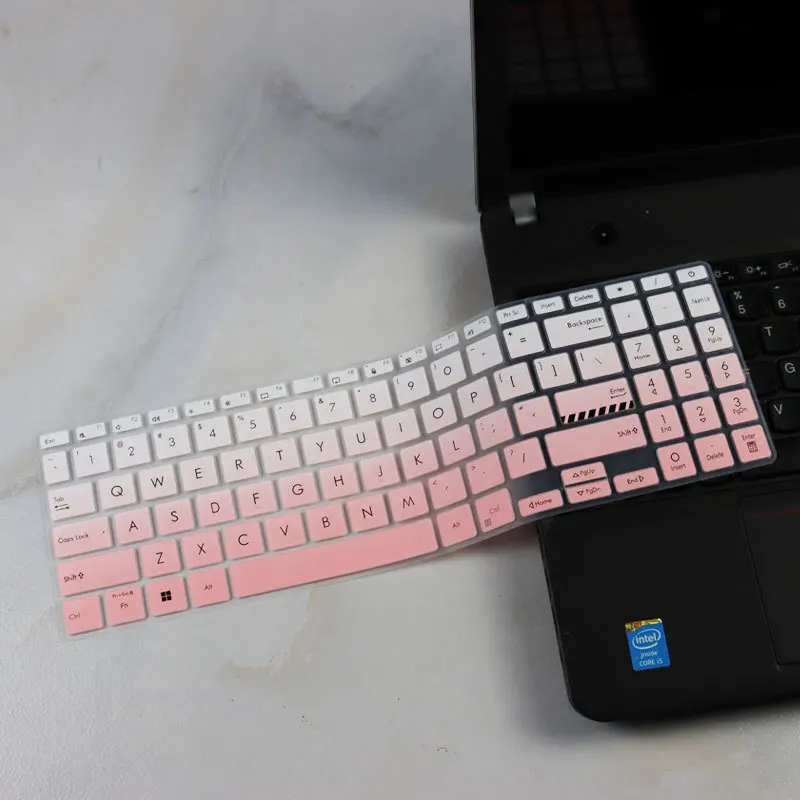 ノートパソコン用キーボードカバー,asus vivobook用スキン,16インチ