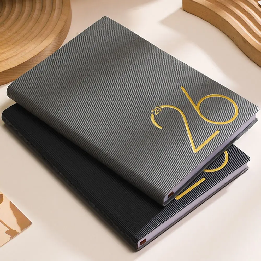 English 2026 Schedule Planner Notepad 12 Months Bookmark A5 Agenda Planning Notebook Simple Wear-resistant