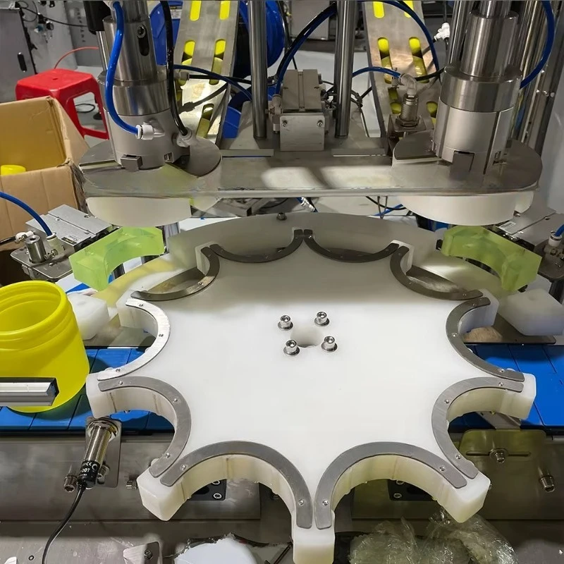 Automatic Capping Machine Milk Powder Plastic Bottle Cap Sealing Machine Pet Jar Double Head Servo Capper