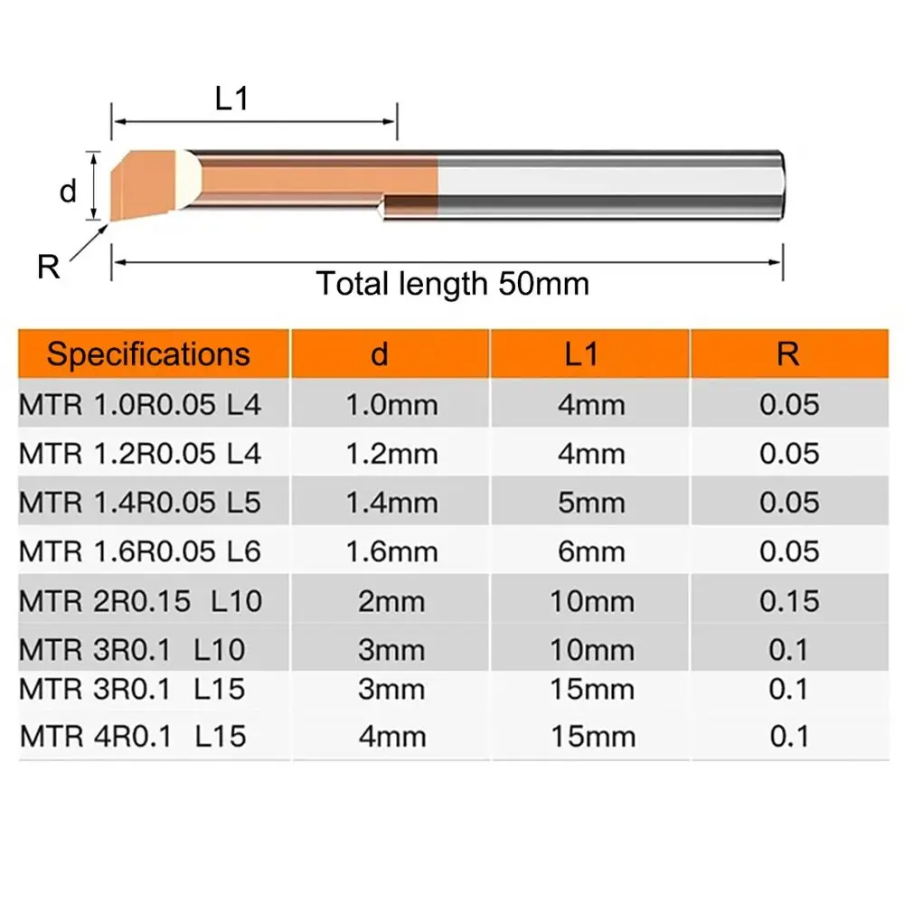 Nieuwe schroefdraad gecoate boorgereedschappen Carbide Mini Slot Cutter Staallegering Cutter