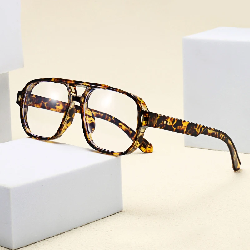 Square Frame Eyeglasses, Trendy Vision Glasses