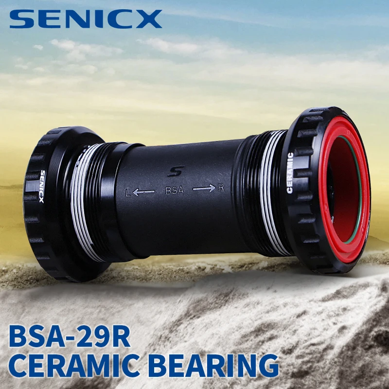 

SENICX Bicycle Bottom Bracket BB BSA 29mm Road Central Movement Ceramic Bearing High Quality Bike Parts Fit for SRAM DUB Crank