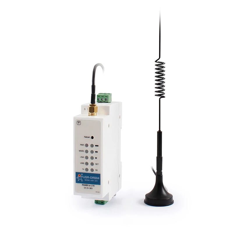 Porta Serial Celular Industrial, Conversor de Servidor WCDMA, Modbus RTU para TCP, Modem RS485, 4G FDD-LTE, USR-DR504