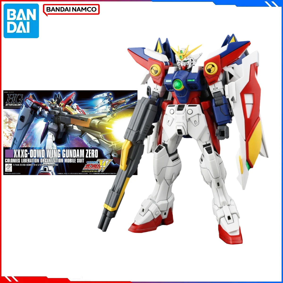 

Genuine Bandai Gundam Model Kits Original HGUC 1/144 Anime Figure XXXG-00W0 Wing Gundam Zero Action Figure Model Toys Gift