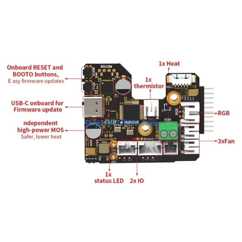 

Y2GD Printer COMBO StealthBurner Board V2.2 with 3 USB Interfaces CAN
