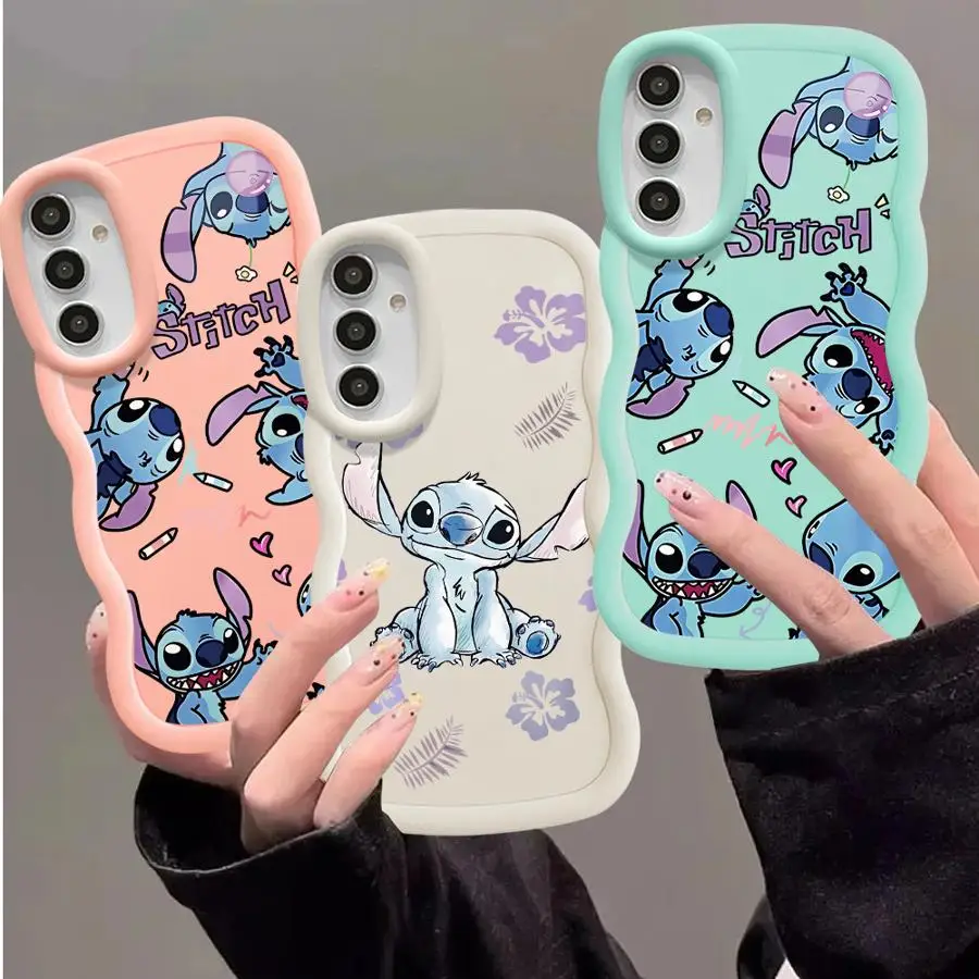 Disney Stitch Angle Phone Case for Samsung Galaxy A11 A12 A13 A14 A15 A21s A23 A24 A32 A33 A51 A53 A54 A73 4G 5G Soft Cases