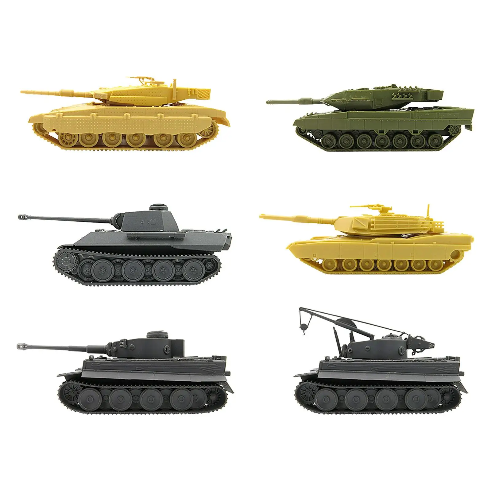 1/72 Tank Model Puzzle DIY Assemble Educational Toys Party Favors Battle Tank