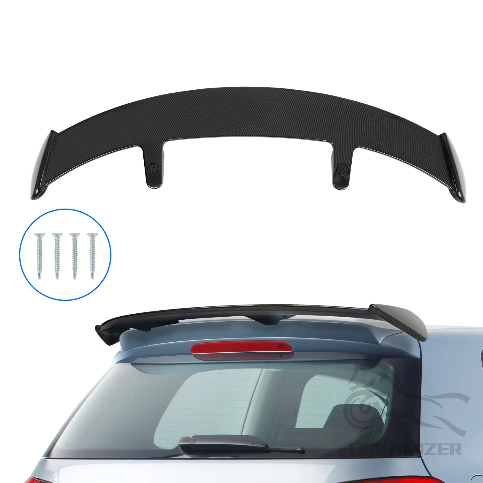 Universal Rear Roof For Mostly Hatchback SUV Trunk Lid Car Spoiler Wings Exterior Accessories Parts Roof Spoiler Wing