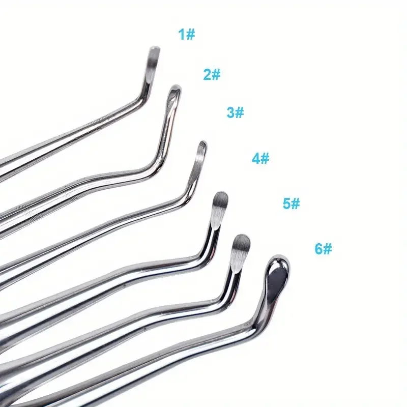 1pc Stainless Steel Dental Tooth Cleaning Excavator Double Head Spoon Plaque Scaler Dentist Instruments ﻿Oral Tooth Care Tools