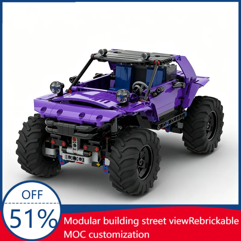 

650PCS Extreme Adventure Trial Off-Road Truck MOC Model Building Blocks DIY Creative Assembly Education Birthday Christmas Gift