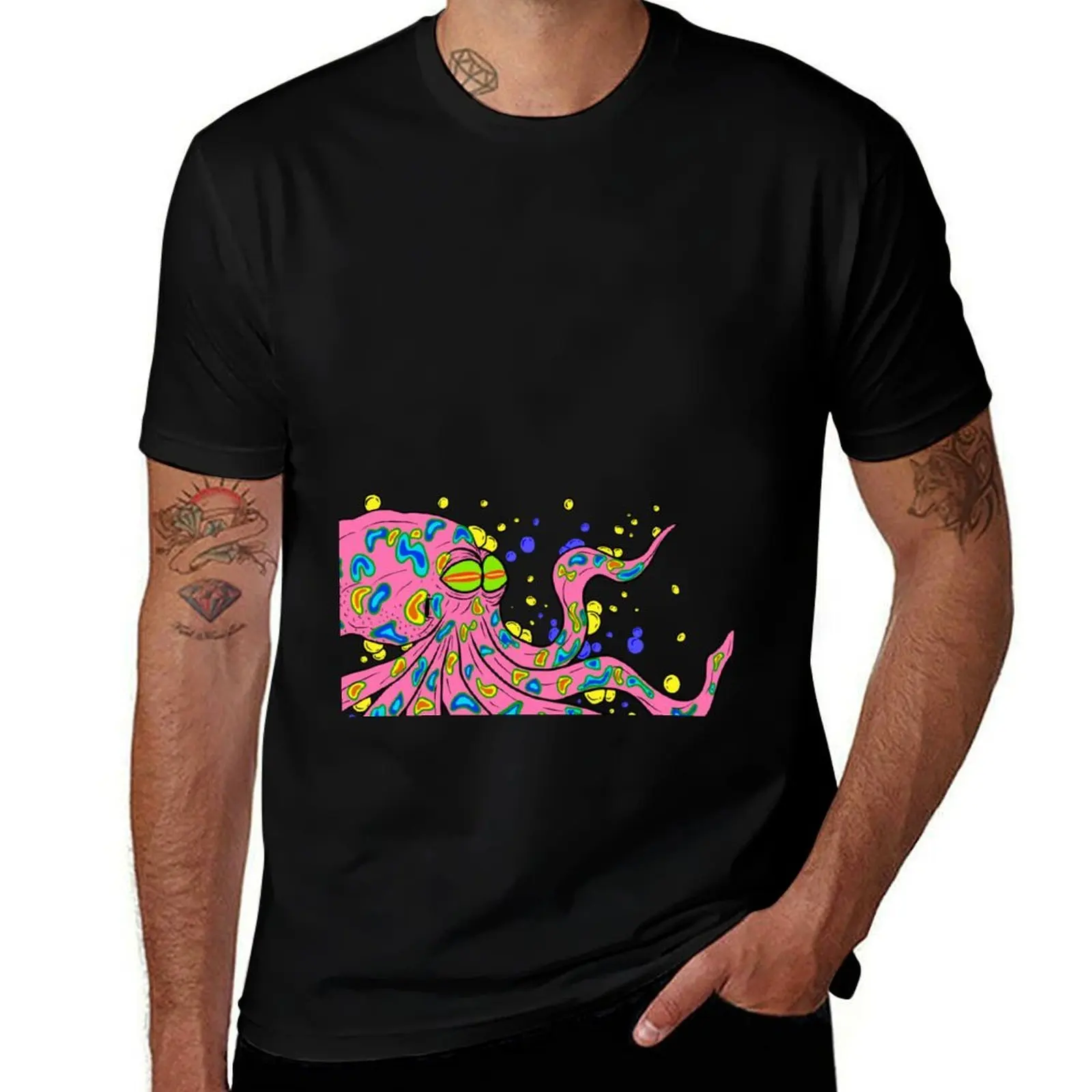 

Octopus swimming T-Shirt sweat designer shirts Louboutins men t shirt