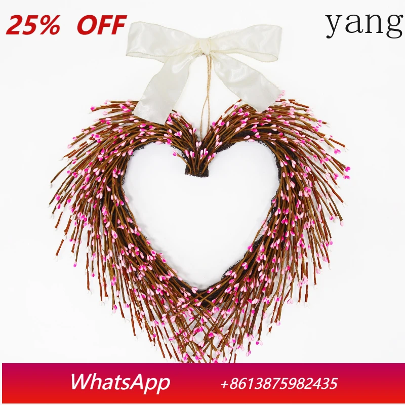 

LH heart-shaped wreath door hanging decoration wedding layout shooting