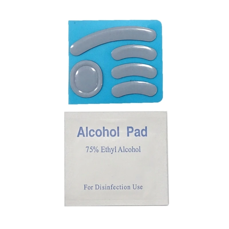 1Set Mouse Skates Glides Feet Pad Mouse Feet Sticker for GPro Wireless Mouse Round Curved Edges Feet