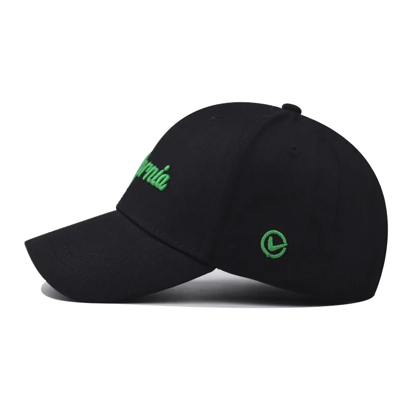 New Mens Baseball Cap 3d California Embroidery Dad Hat Green Snapback Caps Kpop Women Streetwear Sunhat Hip Hop Hats 여름모자 남성용