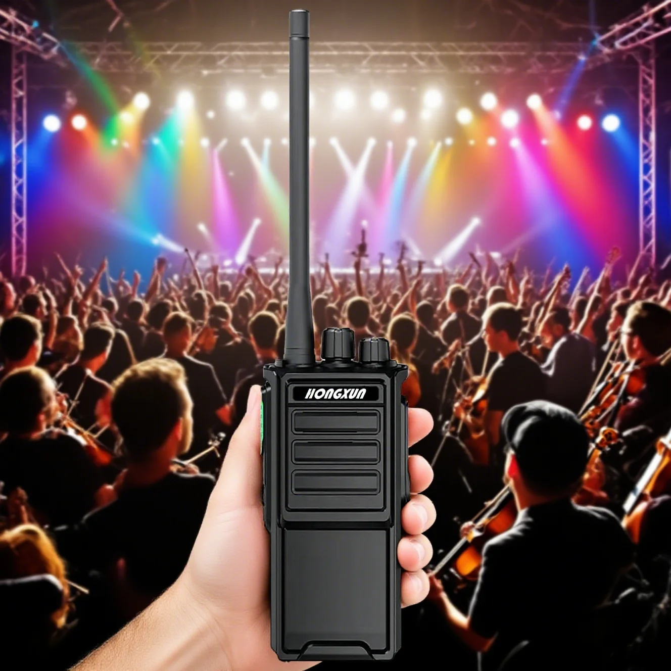 HX-HP685 10W UHF Walkie Talkie IP68 400-520MHz One-Key Frequency Matching Channel Scan Strong Signal Large Capacity Battery