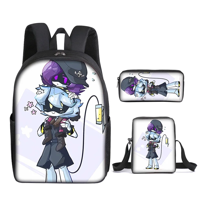 

Classic Novelty Murder Drones 3D Print 3pcs/Set pupil School Bags Laptop Daypack Backpack Inclined shoulder bag Pencil Case
