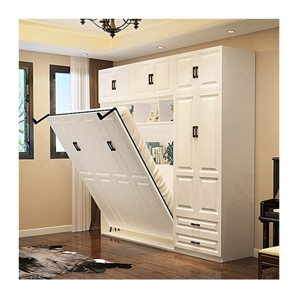 

Custom Modern Hidden Bed Wall Saving Space Twin Queen King Size Murphy Folding Wall Beds With Desk