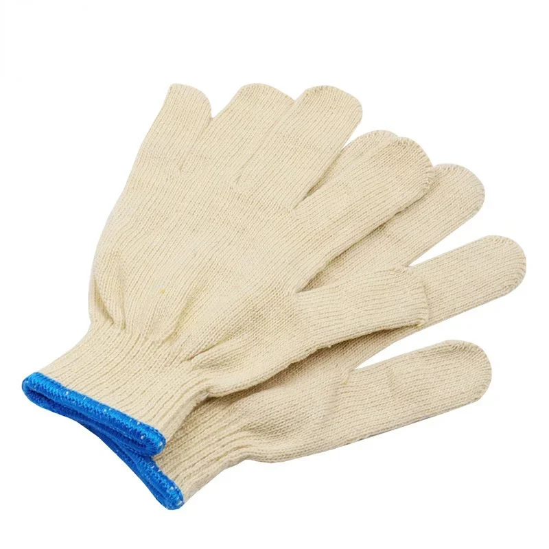 1Pairs Hand Gloves Garden Work Thin Cotton Glove Gardening Work Gloves Construction Welding Woodworking Gloves