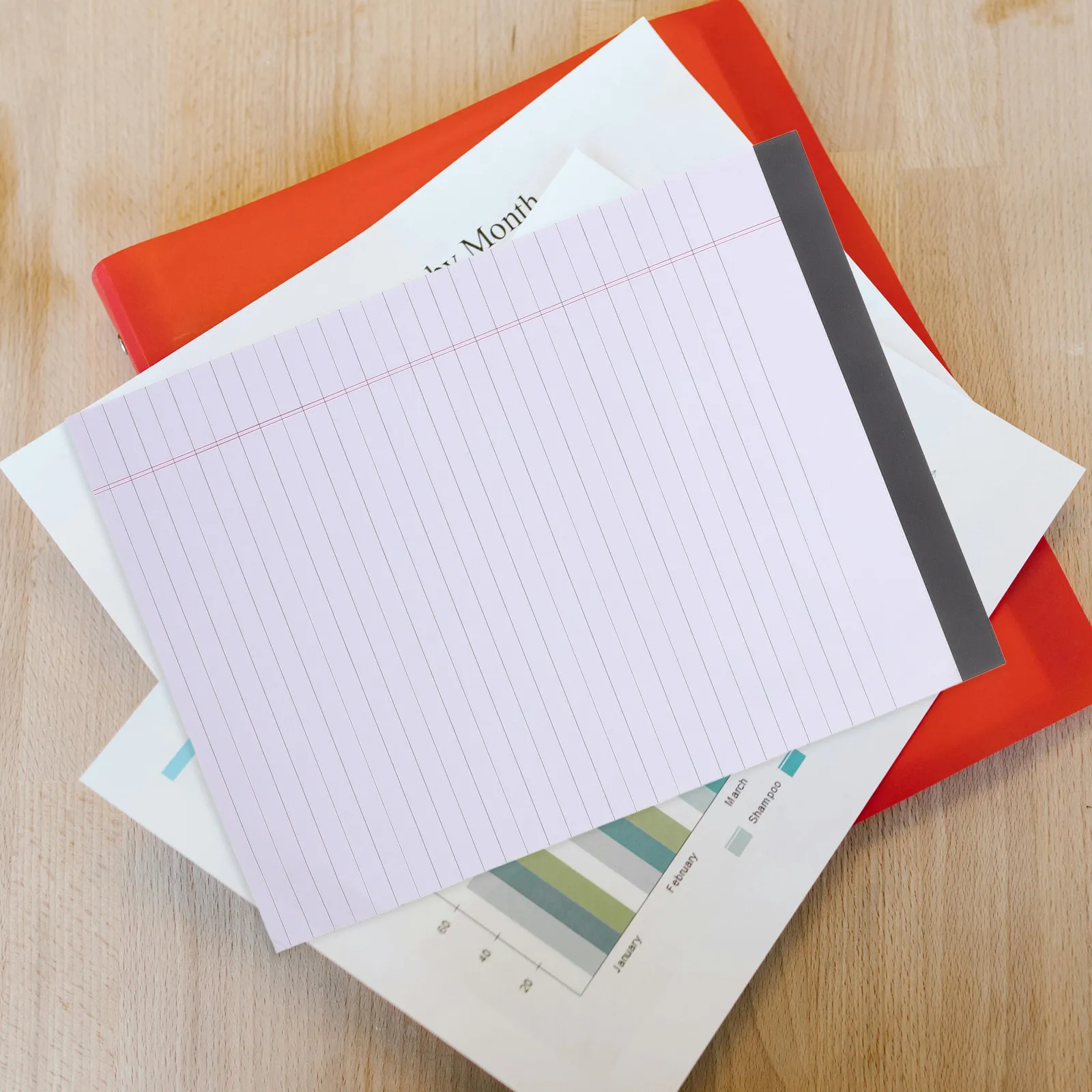 4-blocchi-note-a4-a-strappo-carta-spessa-per-scrittura-fluida-pianificatore-per-ufficio-blocco-per-appunti-e-promemoria