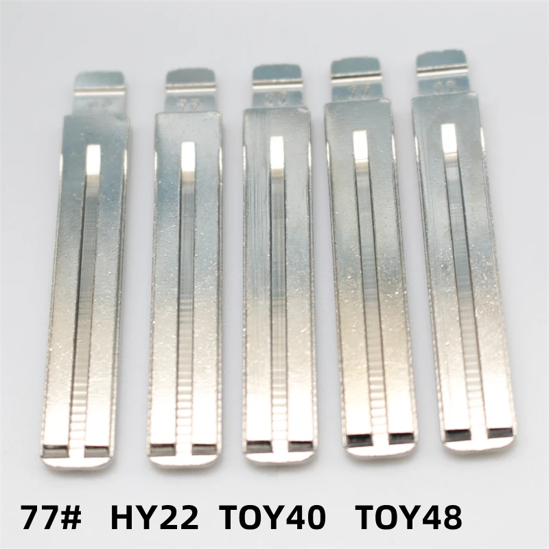 

OEM 30Pcs 77# HY22 TOY40 TOY48 Metal Blank Uncut Remote Key Blade For Hyundai IX35 For Toyota For Lexus For Keydiy KD Xhorse