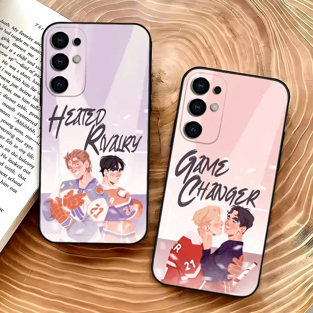 

Heated Rivalry S-Shane Hollander I-Ilya Rozanov Phone Case For Samsung S25,S24,S22,S23,S30 Ultra,Plus,Soft Silicone Black Cover