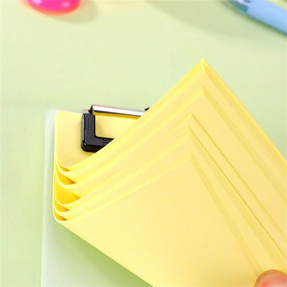 50sheets Clipboard Notepads Writing Pad Multi-function Folder Board Thickened Panel Paper Holder Clip Memo Pad Office Supplies