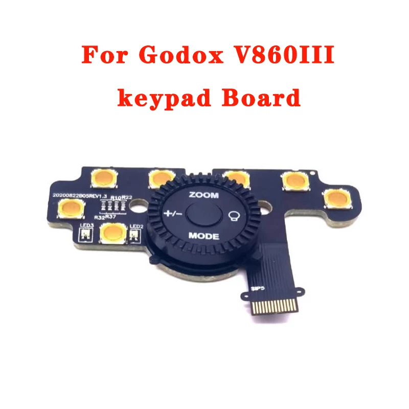1 Stück Tastatur-Drehregler für Godox V860III Modus-Funktionselektroswichter Blocktaste Blitz-Reparaturkomponente Zubehör