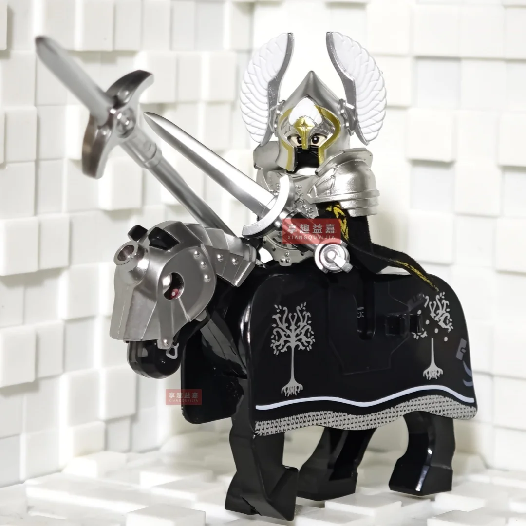 Kids Toys Lord Rings Series Action Figures Gondor Soldiers Medieval Military Figures Model Building Blocks Boys Birthday Gifts