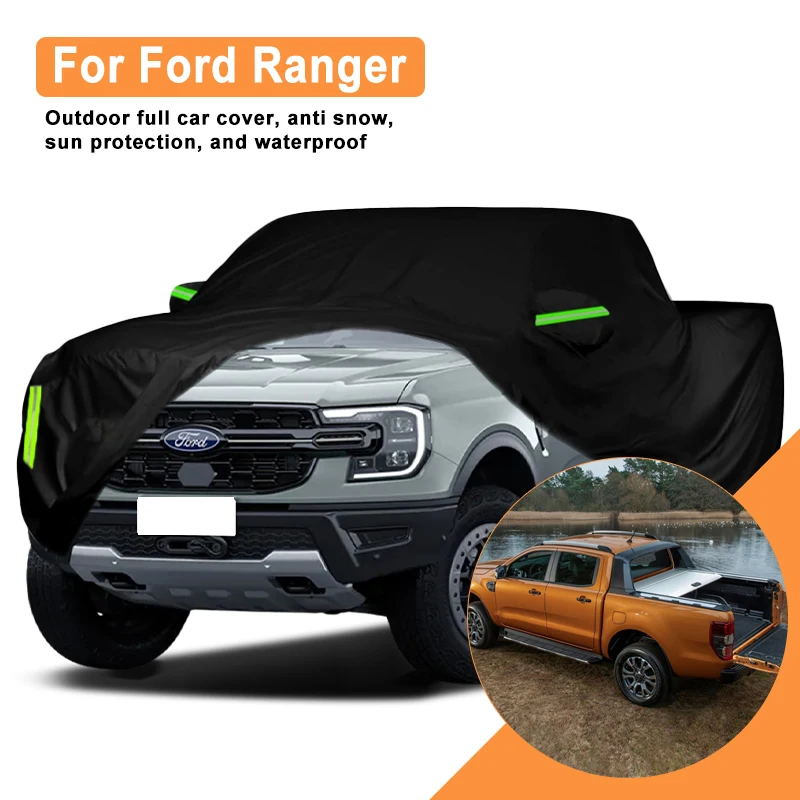 

For Ford Ranger Car Full Cover - Outdoor Waterproof Snowproof Sunshade, Winter & Summer All Weather Auto Protection Accessories