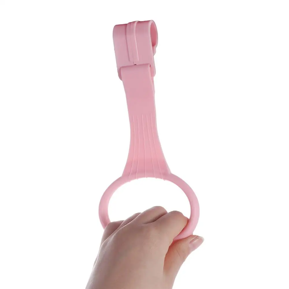 Hanging Ring Children's Bed Pull Ring Bed Accessories Solid Color Pull Ring for Playpen Plastic Creative Baby Crib Hooks