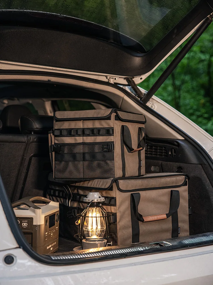 صندوق تخزين قابل للطي معدات التخييم في الهواء الطلق حقيبة التخزين صندوق تخزين سعة كبيرة صندوق تنظيم #3