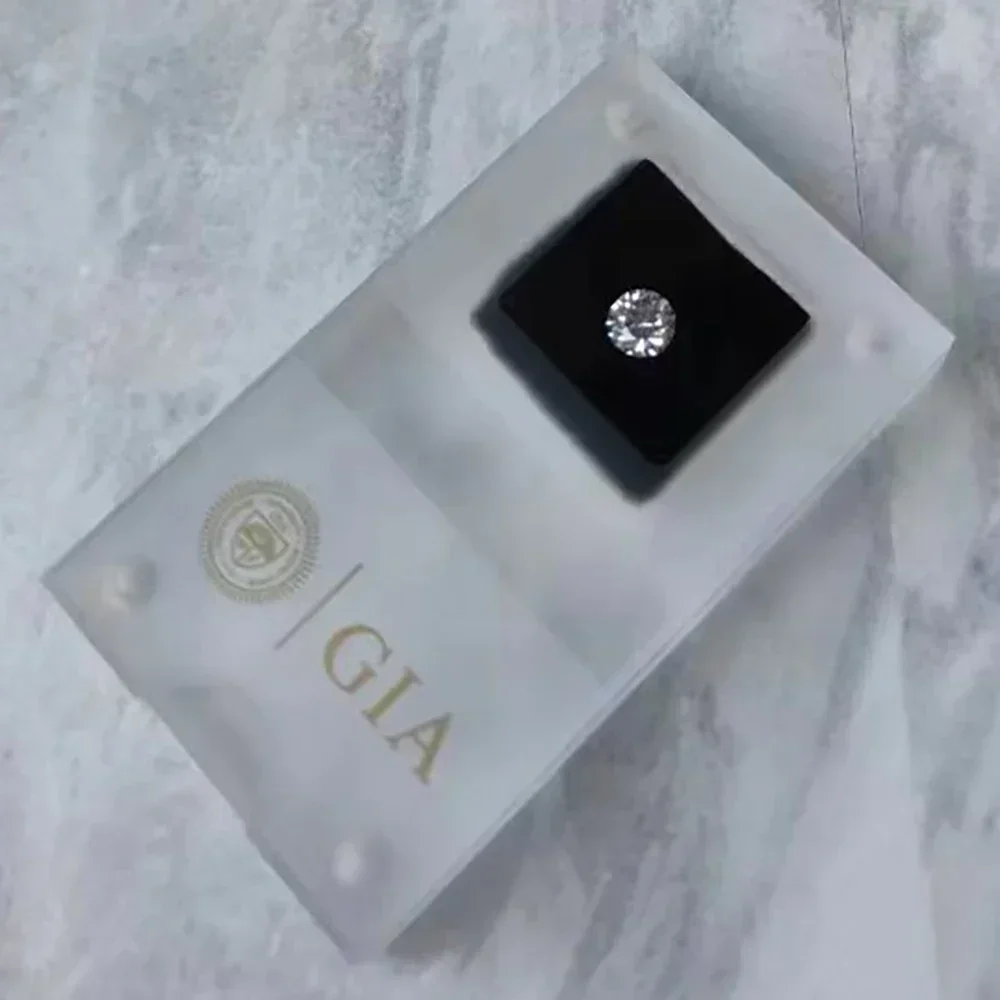 Acrylic Loose Diamond Jewelry Storage Box Standard Gemstone Jewellery Organizer Gift Packaging Box Gems Zircon Display Box Case