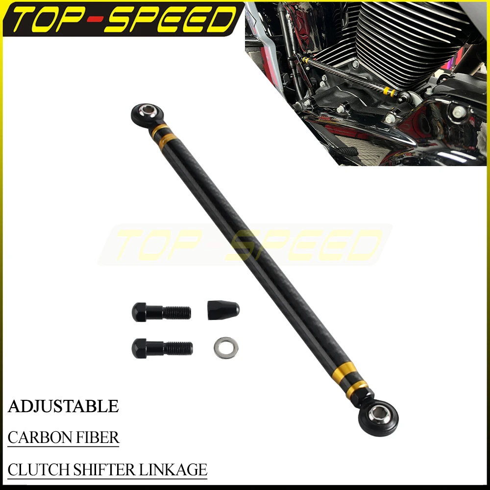 

Shift Linkage Mounting Bolt Adjustable Gear Shifter Linking Lever For Harley Touring Street Electra Glide FLHR Softail 1986-2026