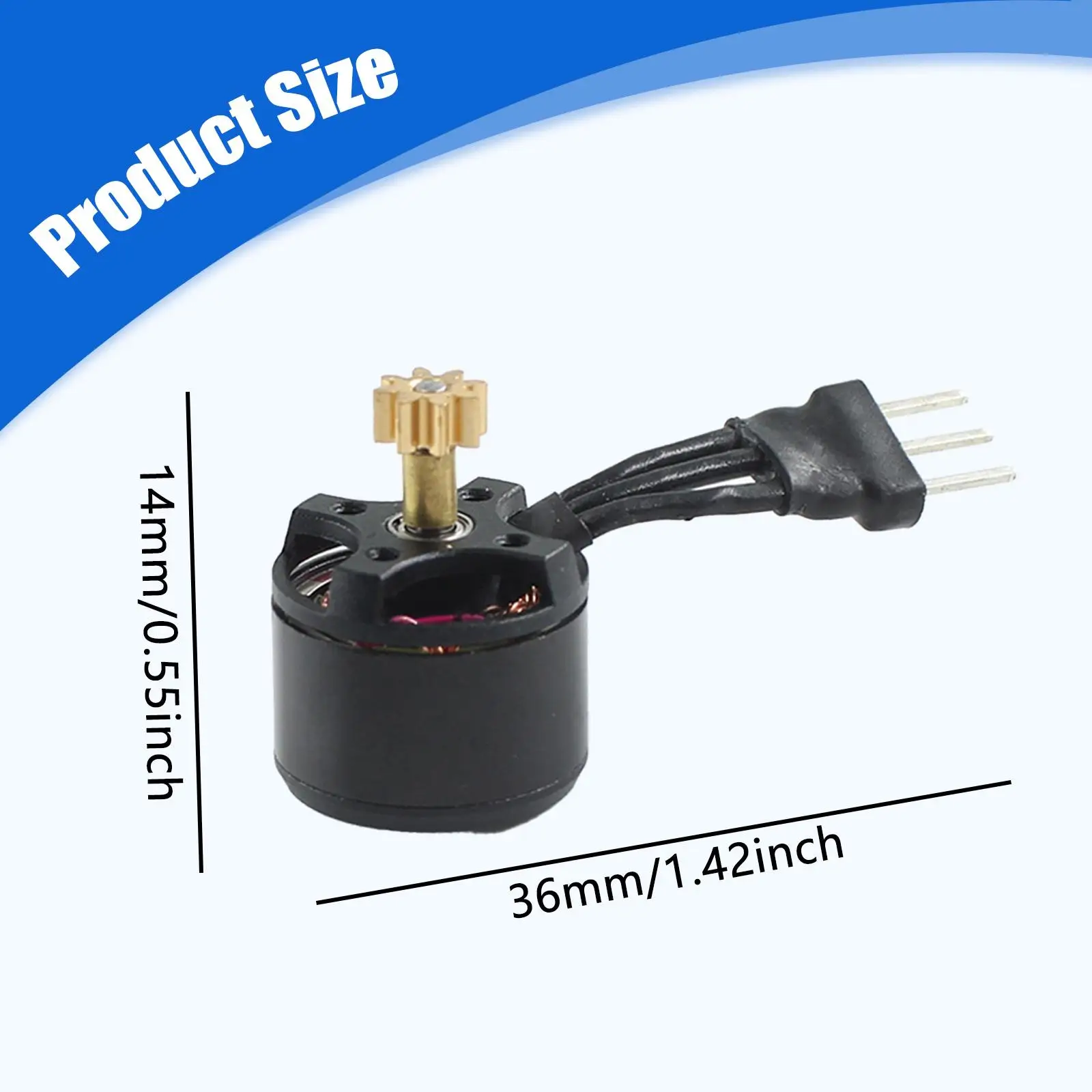 Motor de helicóptero RC, ligero, fácil de instalar, piezas de repuesto de motor resistentes, accesorio DIY para modelo de Hobby K160, juguete de avión RC