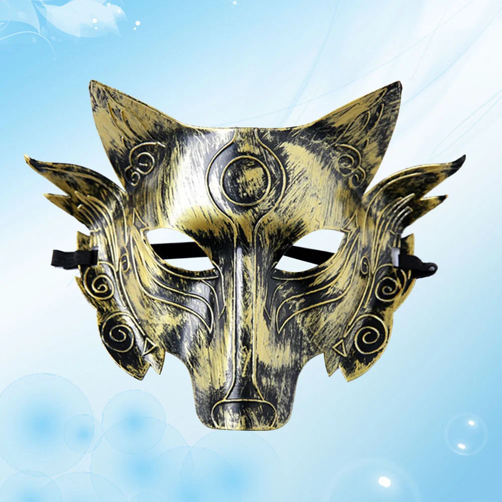 4 Pcs Trick or Treat Mask Animal Simulation Wolf Thick Section Cosplay Attractive Halloween Accessory