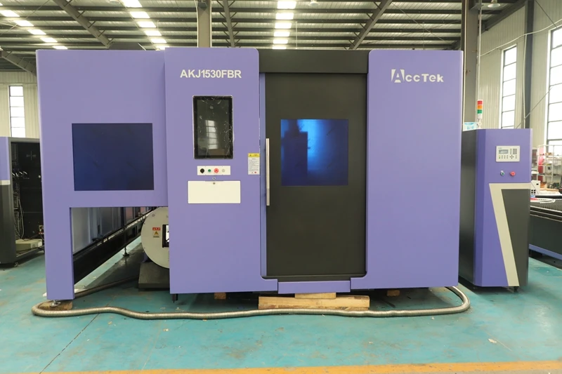ACCTEK 1500W 3000W 6000W 12KW Fiber Laser Cutting Machine Closed Laser Cutting Machine (with exchange platform)