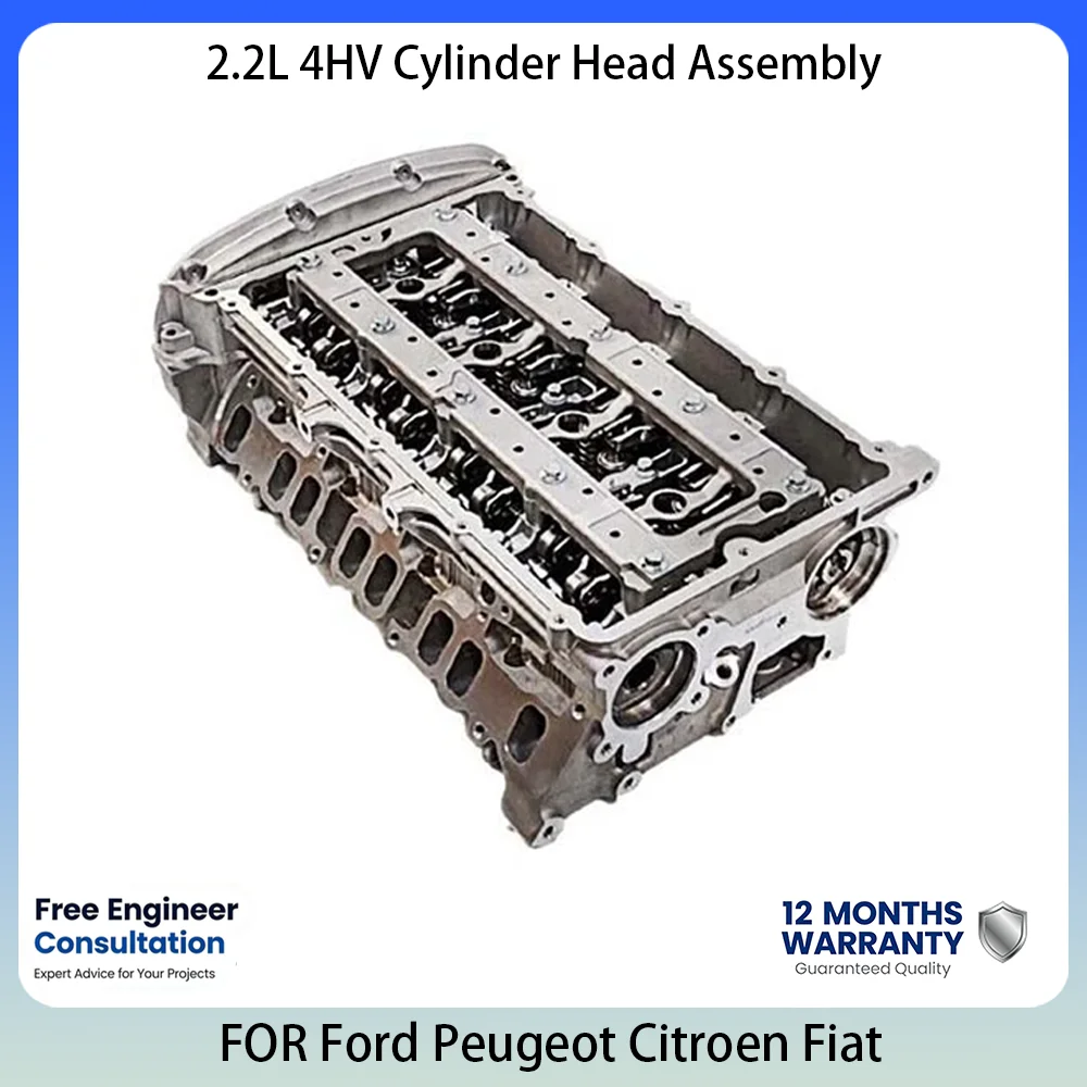 Cylinder Head Assembly For Ford Transit Ranger 2.2L 2.2 L T L4 Diesel Engine 4HV P22DTE 6C1Q6C032AA 908867 Auto Engine Parts