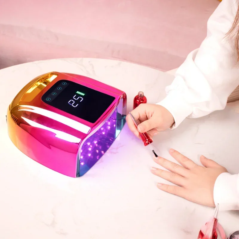 

2024 New Rechargeable Nail Lamp with Handle Cordless Gel Polish Dryer LED Light for Nails Wireless Nail UV LED Lamp