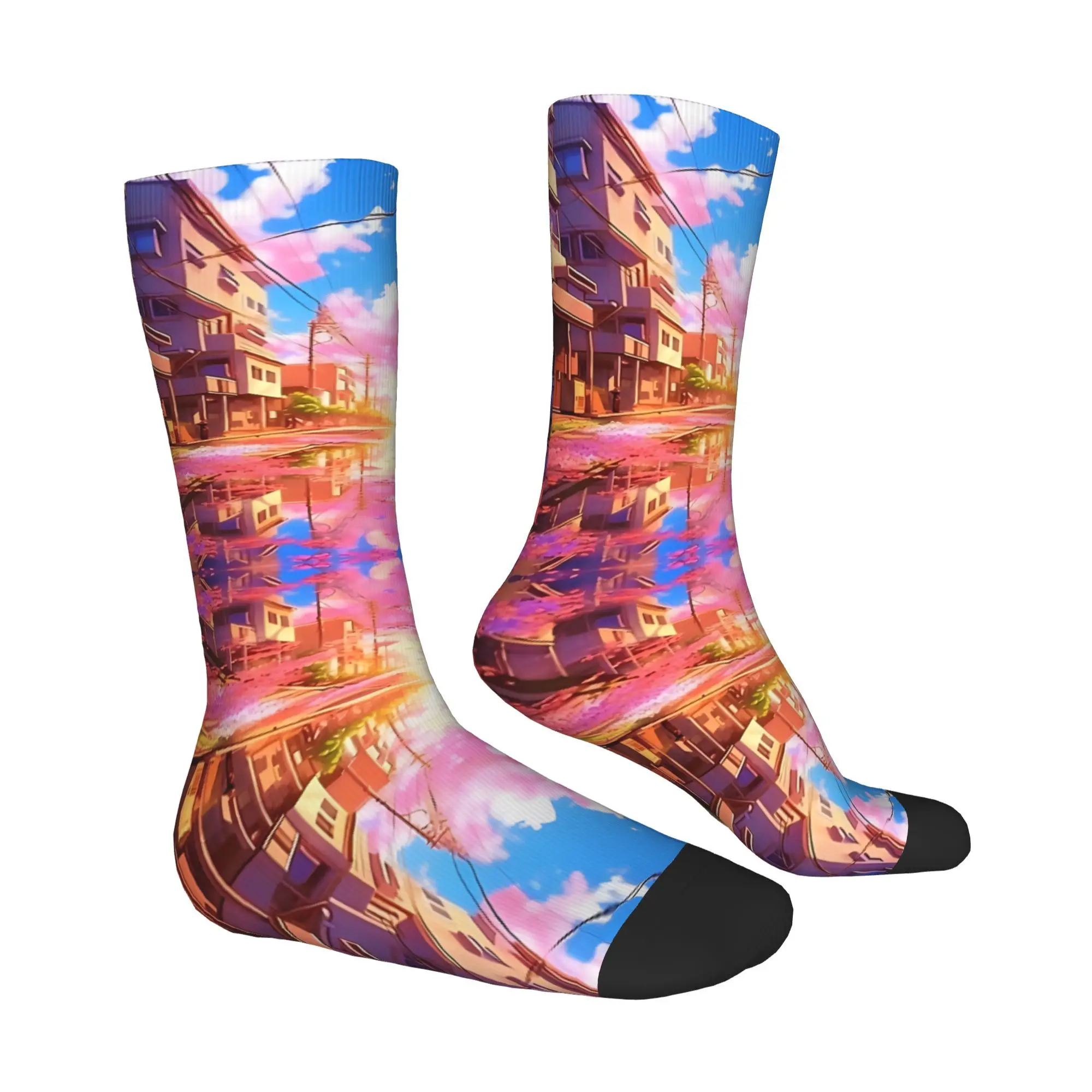 Sun Rise After Rain Men Socks Cycling Novelty Spring Summer Autumn Winter Stockings