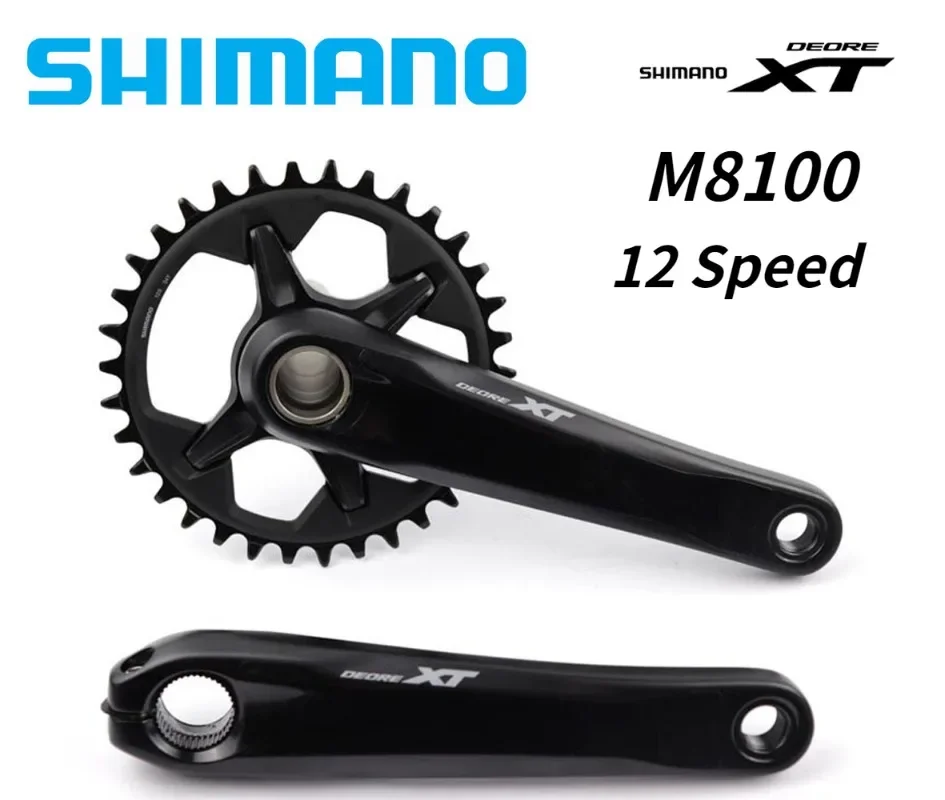 SHIMANO Deore XT M8100 Crankset Hollowtech II Mountain Bike Crankset 175 170mm 32T 34T 36T 12S MTB Sprocket 12V Bike Part