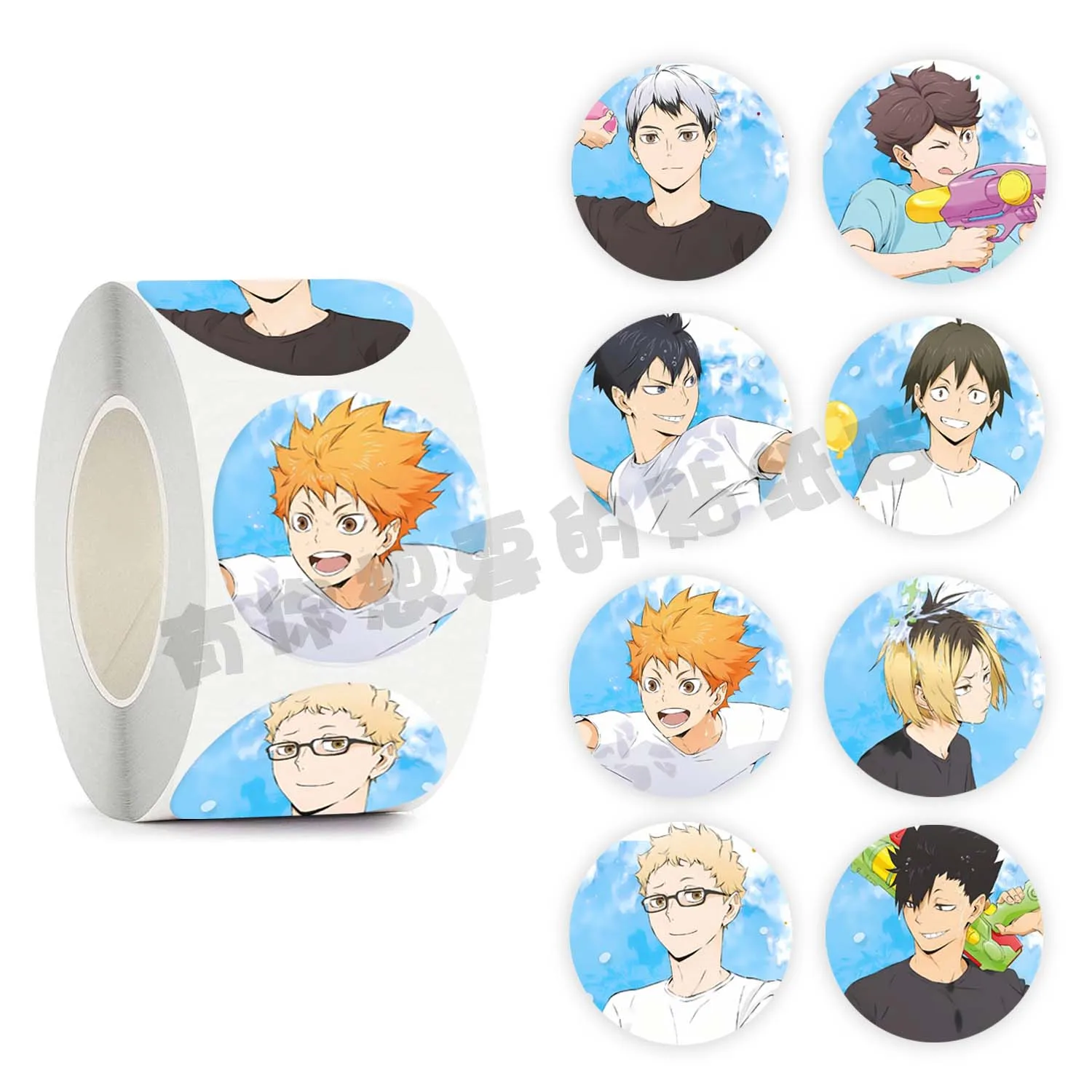 500pcs Oikawa Tōru Tsukishima Kei Anime Stickers Laptop Guitar Suitcase Car Motorcycle Sticker Ledger Decoration Kids Gift